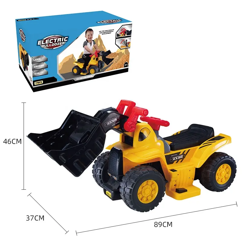 Samtoy 6V 4AH B/O Power 4 roues Bulldozer pelle enfants électrique voiture camion enfants voiture jouet
