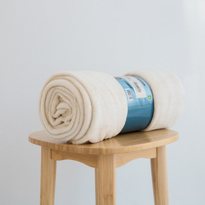 <span class=keywords><strong>Couverture</strong></span> d'été de couleur Pure, petit plaid pour couvrir les jambes, simple, double, bureau, climatisation, Section fine, pour la sieste - Product Image 4