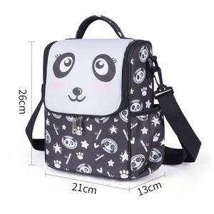 Crossbody Oxford Lunch Bag Student Portable Insulation Fresh-keeping Bag for <b>Children</b> - Product Image 3