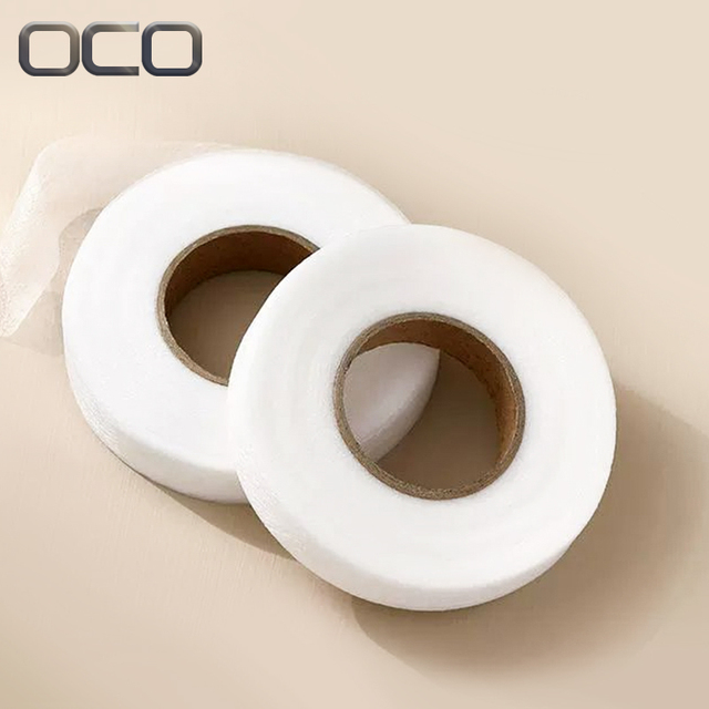 Factory Wholesale Elastic Double Sided Fusible Interlining Hot Melt Adhesive Web Woven Polyester in Roll Shape Garment Fusing