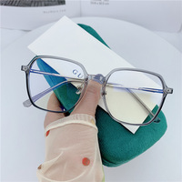 Montura de gafas poligonales para jóvenes, protección ocular para ordenador, con bloqueo de luz azul, tr, 0799
