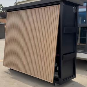 Moderna <span class=keywords><strong>Cucina</strong></span> da Esterno Impermeabile con Protezione Solare, Telaio in Metallo Intelligente, per Feste e Barbecue, con Armadietto - Product Image 2