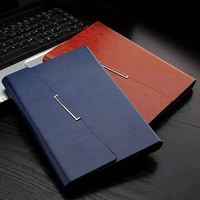 Carnet en cuir PU avec logo personnalisé, format A5, fermeture magnétique, agenda, organisateur, cadeau d'entreprise