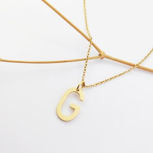 Scritta <span class=keywords><strong>G</strong></span> <span class=keywords><strong>collana</strong></span> Charm collare De Acero inossidabile oro <span class=keywords><strong>lettera</strong></span> Charm in acciaio inox gioielli iniziali <span class=keywords><strong>lettera</strong></span> <span class=keywords><strong>collana</strong></span> - Product Image 4