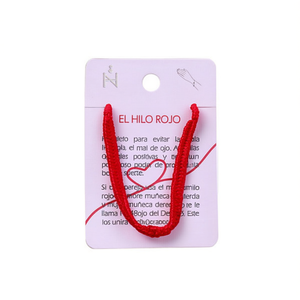 Bracelet en cordon tressé El Hilo Rojo, charme porte-bonheur rouge, fait main pour la protection et la bonne fortune - Product Image 2