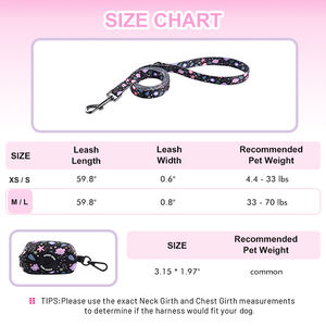 Hot Sale 5 Arten Haustier zubehör Hunde geschirr und Leine Set Hunde halsband mit Poop Bag Holder LED Hunde halsband Licht Zubehör - Product Image 4