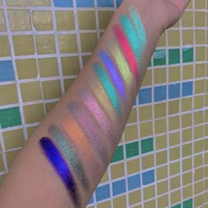 <span class=keywords><strong>2022</strong></span> nueva paleta de sombras de ojos Duochrome Colorshift Chameleon Powder Single Pressed Multi Chrome - Product Image 5