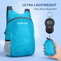 Mochila Plegable de Poliéster Ligera de Gran Capacidad CL BA-7002, Cierre de Cremallera, Diseño Impermeable y Duradero, Promociones