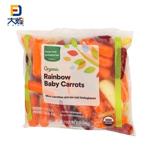 Borsa per imballaggio per alimenti surgelati con stampa personalizzata sacchetto per alimenti in plastica fresco <span class=keywords><strong>bio</strong></span> vegetale stand up sacchetti con cerniera per alimenti surgelati cerniera - Product Image 2