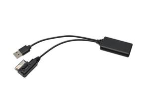 奥迪汽车批发黑色汽车蓝牙模块2合1辅助接收器音频适配器电缆 - Product Image 5