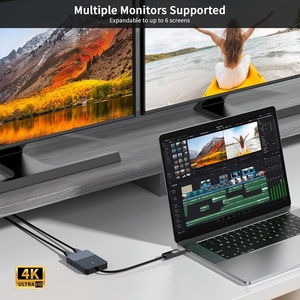 <span class=keywords><strong>USB</strong></span> 3.0 để Dual <span class=keywords><strong>HDMI</strong></span> 2K @ 60Hz <span class=keywords><strong>Mini</strong></span> Dock OEM Video Card đồ họa <span class=keywords><strong>USB</strong></span> để HDM I Hub Splitter Extender Tương thích với MacOS Windows - Product Image 6