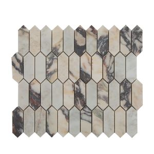 Centurymosaic vente en gros violet <span class=keywords><strong>blanc</strong></span> brun Calacatta alto 2 "hexagone <span class=keywords><strong>marbre</strong></span> pierre mosaïque <span class=keywords><strong>carrelage</strong></span> pour <span class=keywords><strong>douche</strong></span> mur sol décoration - Product Image 4