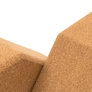 Logotipo personalizado eco amigável forma triangular forma cortiça de madeira natural bloco de yoga - Product Image 6