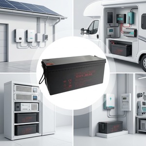 GORHEN 260822 12V 200Ah แบตเตอรี่ลิเธียมเหล็กฟอสเฟต BMS ในตัว ความจุขนาดใหญ่สำหรับโซลูชันการจัดเก็บพลังงานแผงโซลาร์เซลล์ - Product Image 6
