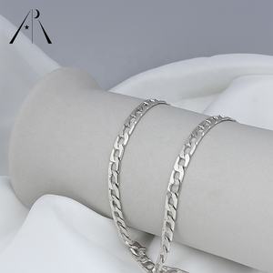 <span class=keywords><strong>Collier</strong></span> <span class=keywords><strong>en</strong></span> <span class=keywords><strong>argent</strong></span> fin sterling 925 pour femmes, polissage haut, classique, <span class=keywords><strong>ras</strong></span> du <span class=keywords><strong>cou</strong></span>, <span class=keywords><strong>plat</strong></span>, lien, chaîne cubaine, offre spéciale - Product Image 3