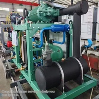 Unité de compresseur à vis pour système de refroidissement par eau pour entrepôt frigorifique 40 HP, condenseur à congélation rapide, refroidissement évaporatif 30 HP, usage commercial
