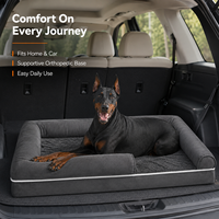 Lit pour animaux de compagnie de luxe écologique double face orthopédique toutes saisons, lit canapé pour chien et chat, design moderne, doux et confortable