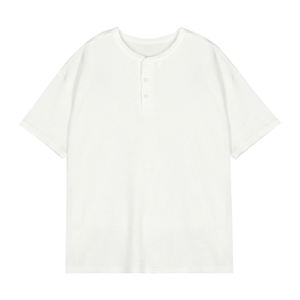 Primasメンズカジュアル半袖夏ワッフルヘンリーシャツ100% コットンクリーンフィットアメリカタフガイテクスチャ筋肉デザイン - Product Image 5