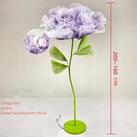 FL-646 Fleurs géantes de mariage mécaniques à ouverture et fermeture automatiques, décoration de scène de mariage, beauté florale