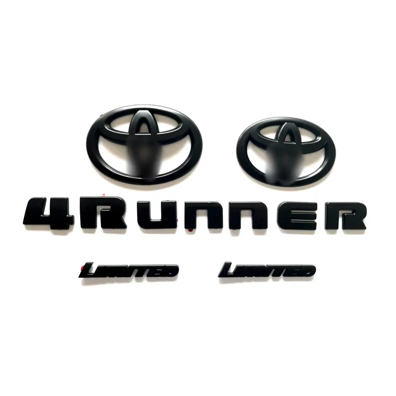 Off Road Front Rear Overlay Car Logo Sticker Blackout Decoración Emblema Pegatina para 2014-2019 Toyota 4Runner