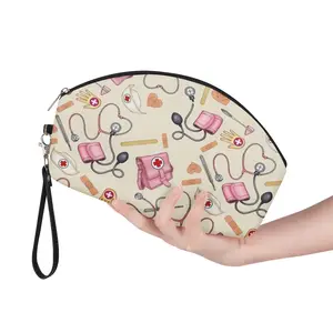 Dropship अद्वितीय डिजाइन नर्स डॉक्टर प्रिंट Toiletery कॉस्मेटिक बैग निविड़ अंधकार कस्टम लोगो पर्यावरण के अनुकूल कॉस्मेटिक बैग मेकअप