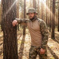 T-shirts tactiques camouflage imperméables de haute qualité, respirants, unisexes, pour l'entraînement en plein air, polyester/coton, toutes saisons