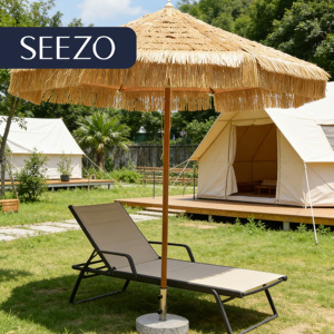 Sombrilla de Jardín Comercial Grande, Plegable, Impermeable, con Protección Solar para Patio y Uso en Hoteles - Product Image 1