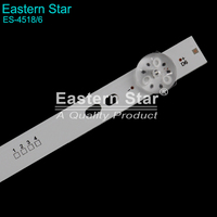 Bande LED de rétroéclairage TV ES-4518/6 en aluminium, fournie par l'usine, pour barre LED de rétroéclairage TV 32 pouces
