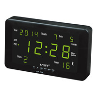 Grand écran LED couloir numérique horloge suspendue mouvement électronique Projection de matière plastique pour les ateliers de banque utiliser des ateliers
