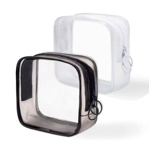 New Coin Jewelry Purse Camping Recyclable Zipper Women Waterproof Pvc <b>Small</b> Mini Toiletry Bag clear - Product Image 1