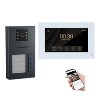 Interphone vidéo intelligent Wi-Fi pour appartement, connexion 2 fils, solution IP Tuya, interphone pour 4 appartements, déverrouillage via l'application Tuya, prix usine