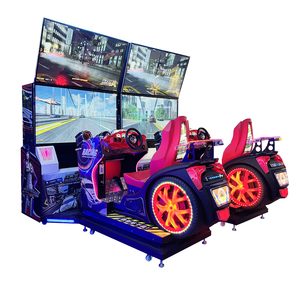 เครื่องเล่นเกมอาร์เคดแบบหยอดเหรียญรุ่น R02 สี่จอภาพ สำหรับเล่นในร่ม ยอดขายดีที่สุด เชื่อมต่อโครงโลหะแบบสองที่นั่ง - Product Image 4