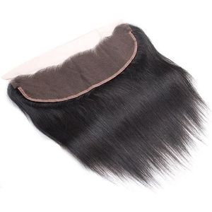 Cabello Humano Virgen Remy Tejido a Mano con Cierre Frontal de Encaje Transparente HD 13x4, Color Negro Natural, Peluca al por Mayor - Product Image 5