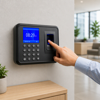 Terminal de pointage d'absence JINGXIN ultra-plat 240g, 100 000 enregistrements, USB, avec lecteur d'empreintes digitales pour système de contrôle des présences des employés