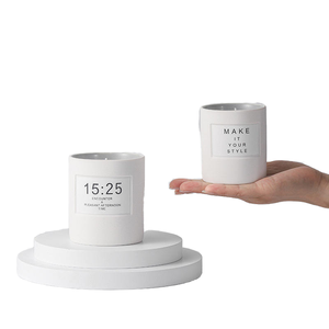 Vendita calda semplice elegante aromaterapia candela <span class=keywords><strong>di</strong></span> <span class=keywords><strong>cera</strong></span> <span class=keywords><strong>di</strong></span> <span class=keywords><strong>soia</strong></span> ceramica prodotto del produttore per Diwali festa del papà - Product Image 2