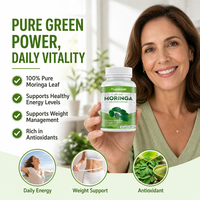 Ausreson Extrait de Feuilles de Moringa Oleifera 1000mg – Complément Cutané, Soutien Immunitaire, Capsules de Moringa Bio pour la Minceur