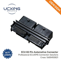 Connecteur PCB automobile 82 broches 5600450821, angle droit 90 degrés, pas de 2,5-3,7 mm, 12A 14V, PBT UL94 V-0, OEM ODM personnalisé