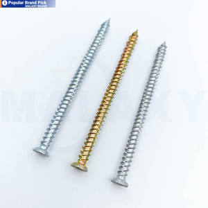 Vis à béton bleues de haute qualité Malaxy, résistantes à la corrosion, 6 mm * 40 mm, vis autotaraudeuses pour applications lourdes - Product Image 1