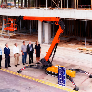 Plataforma DE TRABAJO elevada eléctrica con cesta giratoria de 16m y 18m con orugas ajustables Elevador de araña - Product Image 2