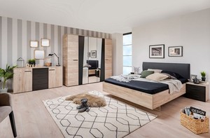 Ensembles de meubles de chambre à coucher en bois MDF de chêne blanc OEM design agréable pour la maison, le bureau, l'<span class=keywords><strong>appartement</strong></span> ou la villa - Product Image 2
