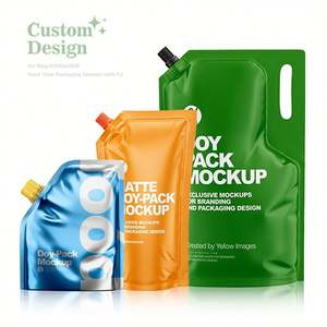 Bolsa de boquilla de pie personalizada de fabricación para bolsa de líquido cosmético con bolsa de boquilla de grado alimenticio - Product Image 2