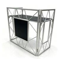 Mesa de DJ Plegable de Aluminio Ajustable, Mesa de DJ con Estructura Personalizada, Soporte de DJ para Eventos