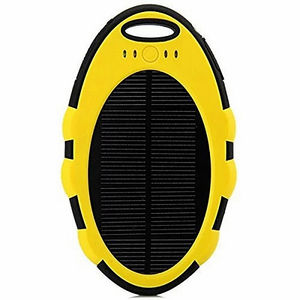 Chargeur <span class=keywords><strong>solaire</strong></span> étanche 5000 mAh avec double port USB, <span class=keywords><strong>batterie</strong></span> <span class=keywords><strong>externe</strong></span> portable robuste pour le camping - Product Image 2