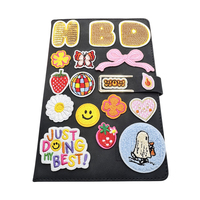 Set de Parches Bordados Variados con Diseños de Dibujos Animados, Letras, Flores, Frutas y Caras Sonrientes para Decorar Cuadernos, Ropa, Chaquetas, Bolsos y Manualidades
