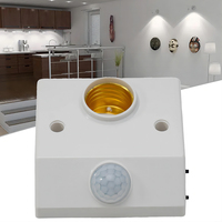 Portalámparas ajustable E26/E27 con Sensor de movimiento PIR encendido/apagado automático para iluminación nocturna del sótano estilo de tornillo de Control