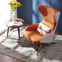 Fauteuil inclinable ergonomique inspiré de la technologie moderne, en cuir véritable, écologique, pour salle à manger, salon, bureau à domicile, ensemble de meubles