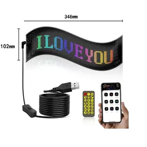 Vendita calda a colori di illuminazione per auto pannello pubblicitario con Display elettronico a Led con schermo distintivo di testo a scorrimento