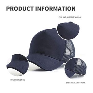 Casquette de baseball unie personnalisée avec logo brodé pour l'extérieur – Vente en gros de casquettes promotionnelles pour le printemps et l'été - Product Image 4