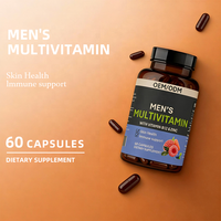 Multivitamines pour adultes avec vitamine B12 et zinc - Santé de la peau, soutien immunitaire et amélioration de la densité osseuse - 60 capsules - Approvisionnement en vrac OEM/ODM