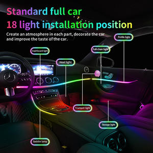 Exclusif pour les modèles de H-DOG Haval 21-22 Synchronisation de <span class=keywords><strong>la</strong></span> lumière <span class=keywords><strong>divine</strong></span> Acrylique Multi-mode Iridescent Car Ambient Lighting - Product Image 5